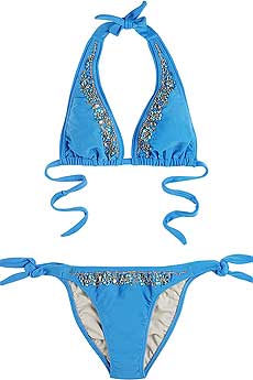 Tara Matthews Jewel trim bikini