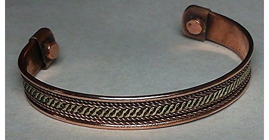 Tasteful Health COPPER / MAGNETIC BRACELET ROPE DESIGN / UNISEX BANGLE (STYLE 1)