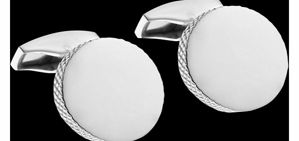 Round Silver Cufflinks CL2605