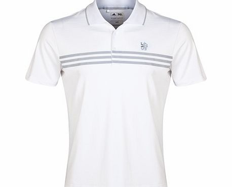 Chelsea 3 Stripe Climalite Golf Polo White Z83407