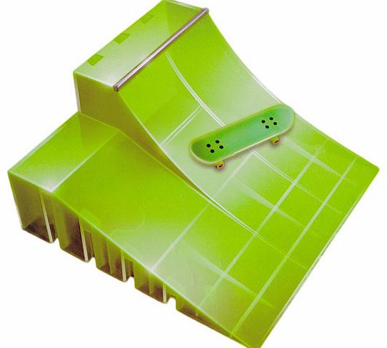 Neon Ramp with Skateboard - Green