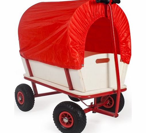 TecTake Wagon cart kids garden trolley cart child garden toys games pull along wagon truck platform trolley truck cart