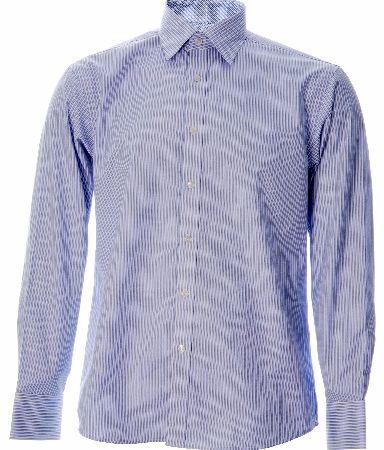 Ted Baker Blue UNOJAC Endurance Stripe Shirt