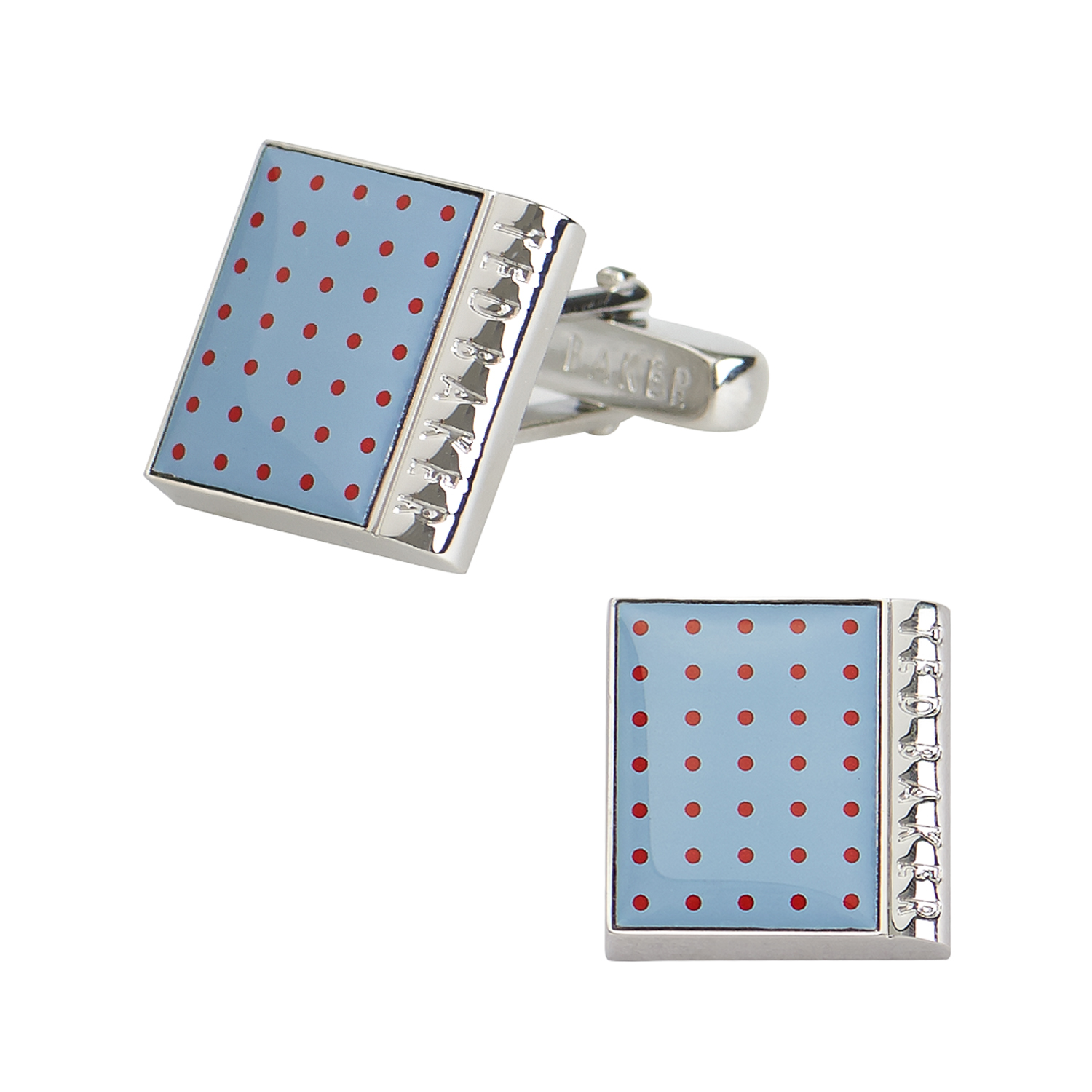 Cream Mr Spot Cube Cufflinks