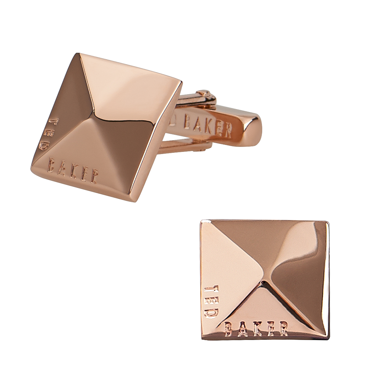 Gold Logo Square Cufflinks