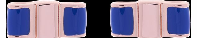 Rose Coloured Kizia Royal Blue Enamel