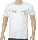 White T-Shirt with Printed Logo