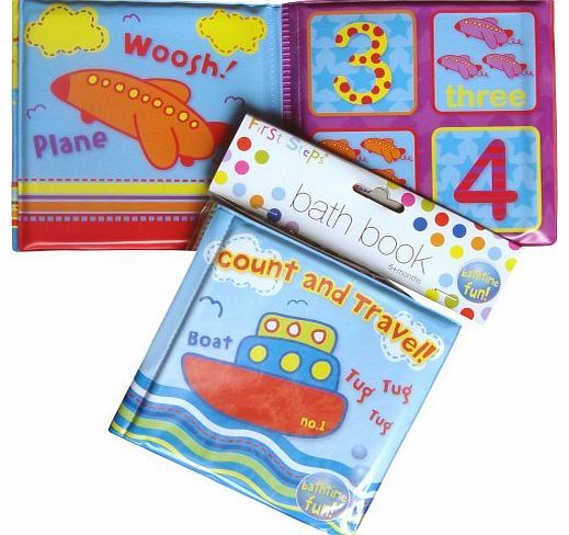 TeddyTs Baby Boys & Girls Bathtime Fun Counting Bath Book (Count & Travel)