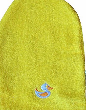 TeddyTs Baby Boys amp; Girls Super Soft Cotton Wash Mitt (Yellow)