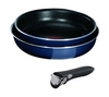 TEFAL Ingenio Set of 2 Blue Saucepans