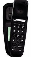 TEL UK Slim Corded Telephone Bilbao - Black `TEL