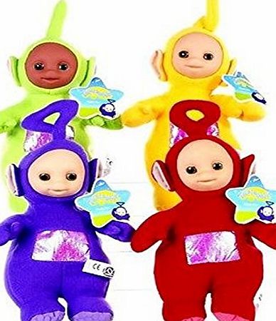 Teletubbies SET OF 4 TELETUBBIES SOFT TOYS 11`` TALL DIPSY LAA LAA PO TINKY WINKY TELETUBBY