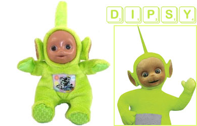 Teletubby Bean Toy - Dipsy