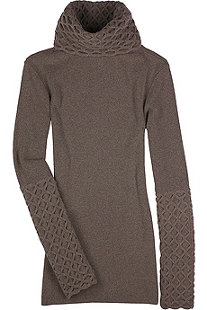 Honeycomb roll neck tunic