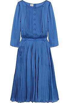 Silk pleated dress