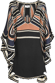 Zulu butterfly knitted poncho