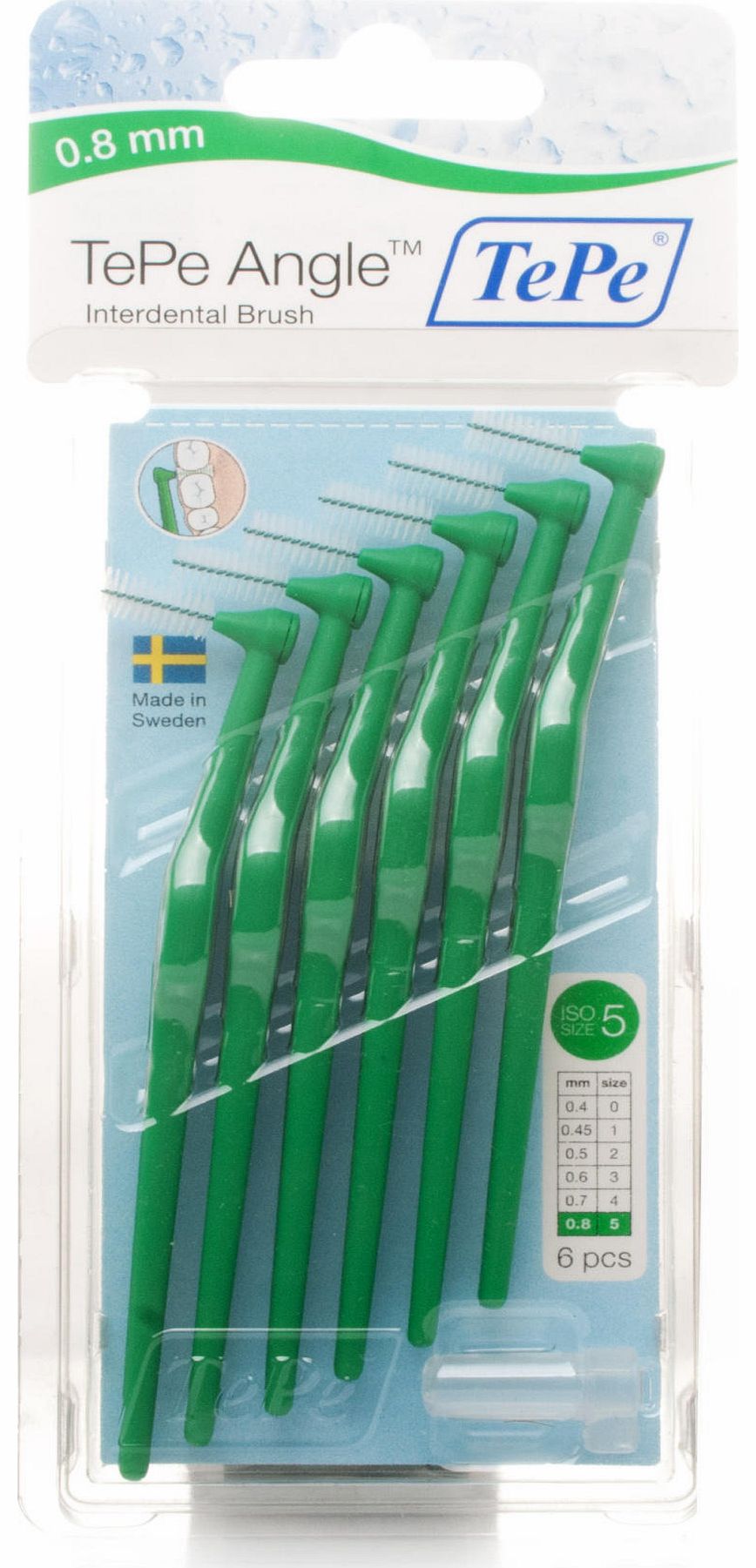 Tepe Angled Interdental Brush Green