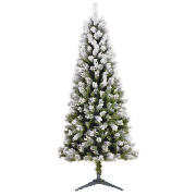 6Ft Flocked Spruce Tree