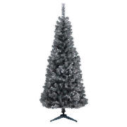 Tesco 6Ft Pewter Tinsel Tree