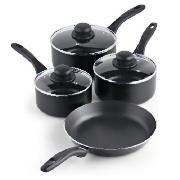 tesco Aluminium 4 piece pan set