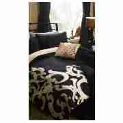 Tesco Angello Applique Double Duvet Set, Black