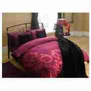 Tesco Angello Applique Double Duvet Set, Plum