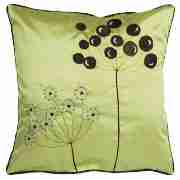 Anya Emb Cushion, Lime