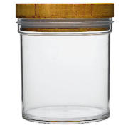 Bamboo and Acrylic Storage Jar Small