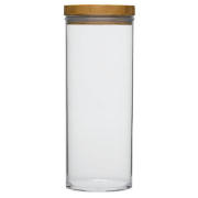 Bamboo and Acrylic Storage Jar Standard