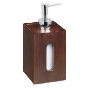 Bamboo Lotion Dispensor Dark Finish