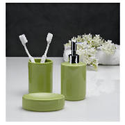 Bathroom 3 Piece Set, Green