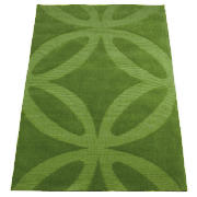 tesco Bold Geo Flower Rug, Green 120X170cm