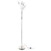 Cara Floor Lamp Satin Nickle