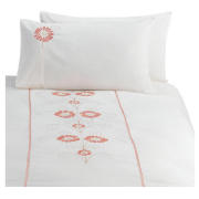 Tesco Carlotta Embroidered Single Duvet Set