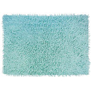 Tesco Chenille Bathmat Aquamarine