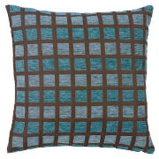 Tesco Chenille Square Cushion, Teal