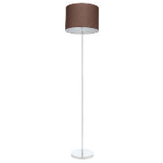 Tesco Cotton Shade Floor Lamp, Chocolate