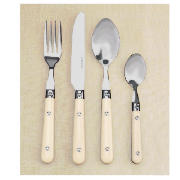 Country Casual Cream Plastic Cutlery 24