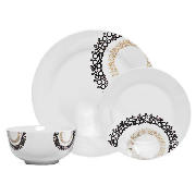 Deco Circles 12 Piece Dinner Set