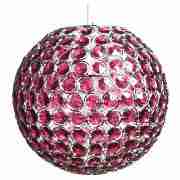 Tesco Disco ball pendant plum