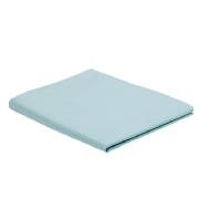 Tesco Double Fitted Sheet, Aqua
