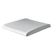 Tesco Double Flat Sheet, White