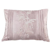 tesco Elise Embroidered Cushion, Heather