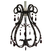 tesco Ella Black Beaded Pendant