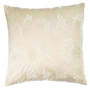 Tesco Embroidered Mosaic Floral Cushion , Natural