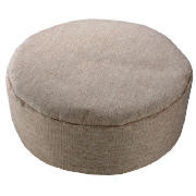 Faux Barkweave Round Slab, Natural