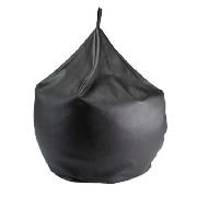 Tesco Faux Leather Beanbag, Chocolate