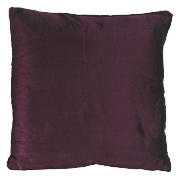 tesco Faux Silk Cushion , Plum