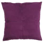 tesco Faux Suede 4 Panel Cushion 43x43 Plum