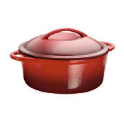 Finest Cast Iron 22cm Stockpot Red